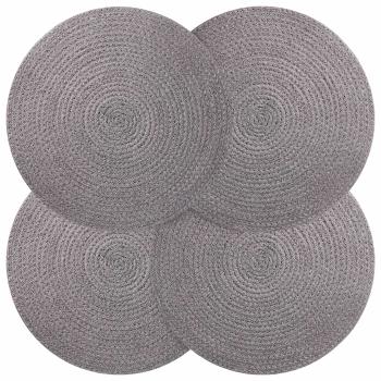 Jute-Untersetzer 4 stk. Grau 100% Tossa-Jute