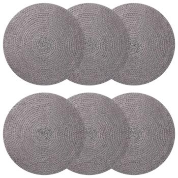 Jute-Untersetzer 6 stk. Grau 100% Tossa-Jute