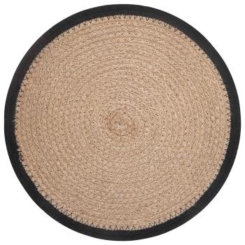 Jute Platzsets 6 stk. Natürlich und Schwarz 100% Tossa Jute
