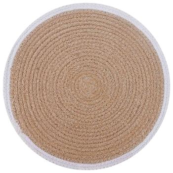 Jute Platzsets 4 Stk. Natürlich und Weiß 100% Tossa Jute