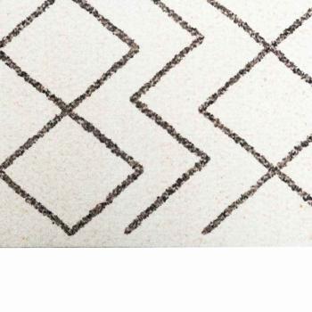 Küchen Teppich Weiß 180 x 60 cm Samt