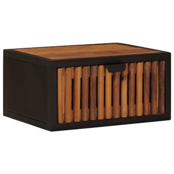 Handgefertigter Nachttisch Natur 40 x 30 x 20 cm
