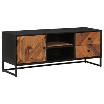TV-Schränk 105 x 30 x 40 cm Massiv Holz und engineered Wood