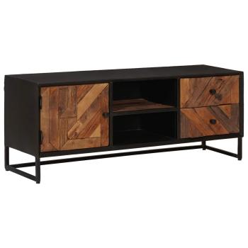 TV-Schränk 105 x 30 x 40 cm Massiv Holz und engineered Wood