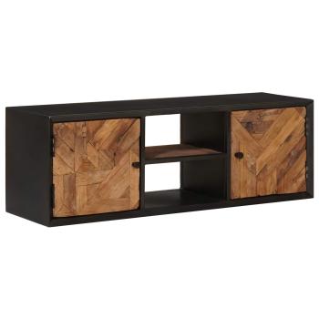 TV-Schränk 105 x 30 x 35 cm Massiv Holz und engineered Wood