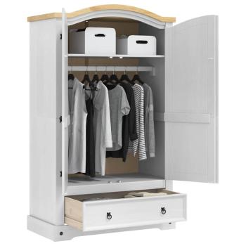 Kleiderschrank CORONA Weiß 101 x 52 x 170 cm