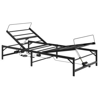 Elektrisch verstellbares Bettgestell Schwarz 80 x 200 cm Stahl