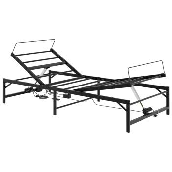 Elektrisch verstellbares Bettgestell Schwarz 90 x 200 cm Stahl