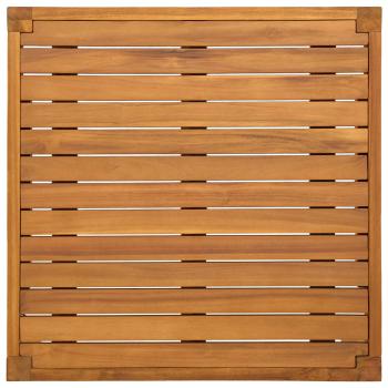 Gartentisch Massivholz Akazie Natur 60 x 60 x 30 cm