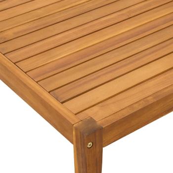 Gartentisch Massivholz Akazie Natur 60 x 60 x 30 cm