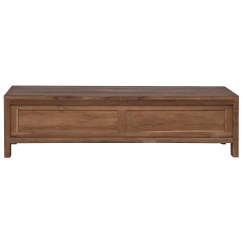 TV-Schrank 110 x 30 x 30 cm Massivholz Teak Natur