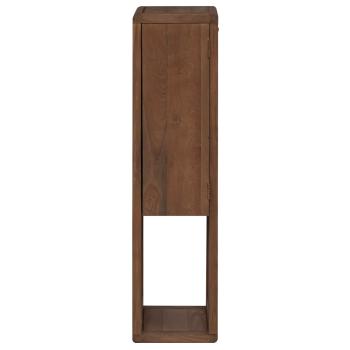 Badezimmer Seitenregal Natur 25 x 25 x 100 cm Massivholz Teak