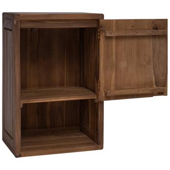 Badezimmer Seitenregal Natur 45 x 30 x 70 cm Massivholz Teak
