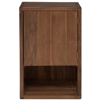 Badezimmer Seitenregal Natur 45 x 30 x 70 cm Massivholz Teak