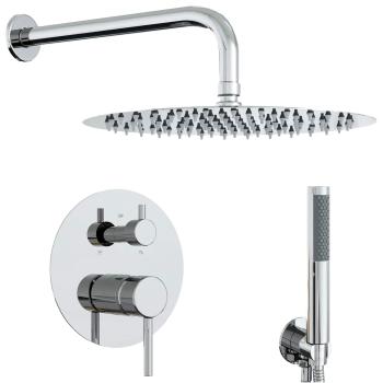 Verdecktes Duschsystem (Rund) Silber Edelstahl 201