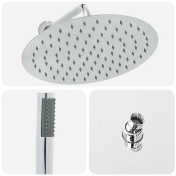 Verdecktes Duschsystem (Rund) Silber Edelstahl 201
