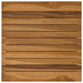 Tischplatte 40 x 40 x 3,5 cm Quadratisch Massives Teakholz