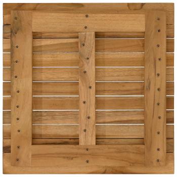 Tischplatte 40 x 40 x 3,5 cm Quadratisch Massives Teakholz