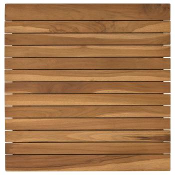 Tischplatte 50 x 50 x 3,5 cm Quadratisch Massives Teakholz