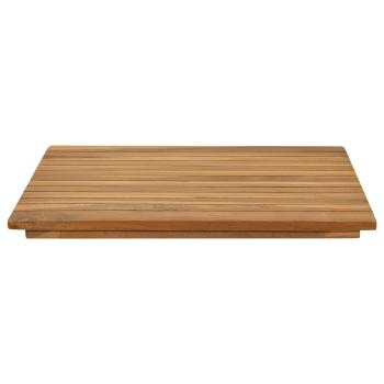 Tischplatte 50 x 50 x 3,5 cm Quadratisch Massives Teakholz
