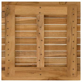 Tischplatte 50 x 50 x 3,5 cm Quadratisch Massives Teakholz