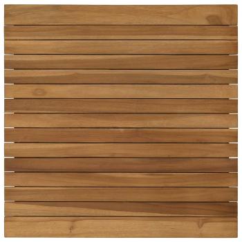 Tischplatte 60 x 60 x 3,5 cm Quadratisch Massives Teakholz