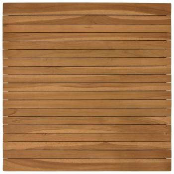 Tischplatte 70 x 70 x 3,5 cm Quadratisch Massives Teakholz