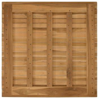 Tischplatte 70 x 70 x 3,5 cm Quadratisch Massives Teakholz