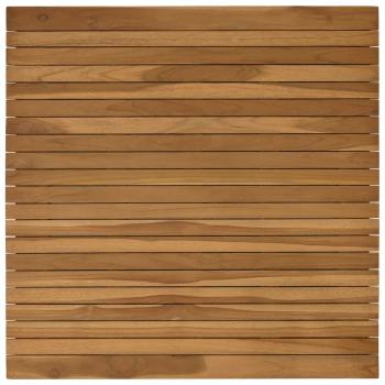 Tischplatte 80 x 80 x 3,5 cm Quadratisch Massives Teakholz