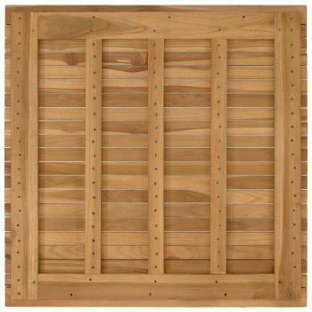 Tischplatte 80 x 80 x 3,5 cm Quadratisch Massives Teakholz