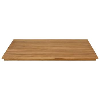 Tischplatte 90 x 90 x 3,5 cm Quadratisch Massives Teakholz