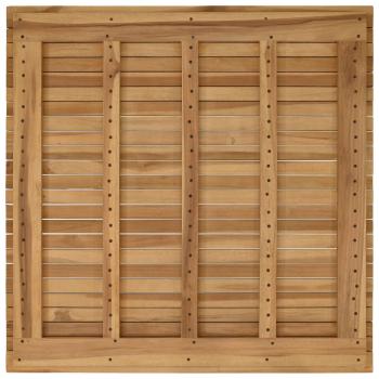 Tischplatte 90 x 90 x 3,5 cm Quadratisch Massives Teakholz