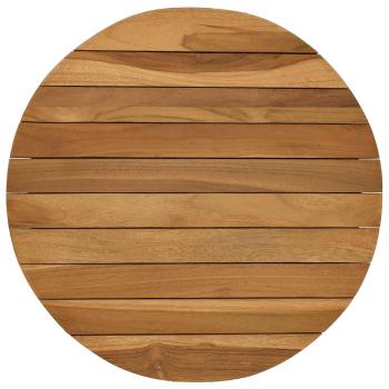 Tischplatte Ø 40 x 3,5 Rund Massives Teakholz Natur
