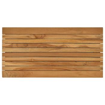 Tischplatte 80 x 40 x 3,5 cm Rechtwinklig Massives Teakholz