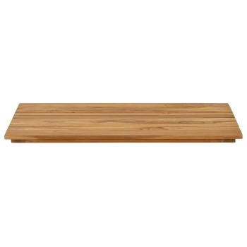 Tischplatte 80 x 40 x 3,5 cm Rechtwinklig Massives Teakholz