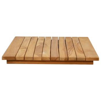 Tischplatte 80 x 40 x 3,5 cm Rechtwinklig Massives Teakholz