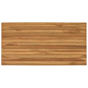 Tischplatte 100 x 50 x 3,5 cm Rechtwinklig Massives Teakholz