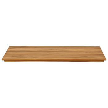 Tischplatte 100 x 50 x 3,5 cm Rechtwinklig Massives Teakholz