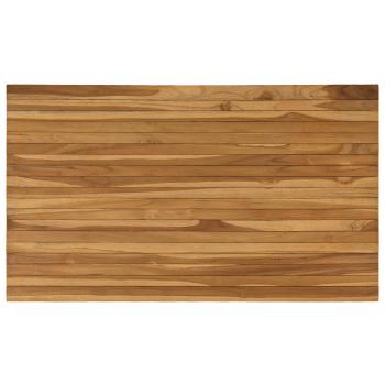 Tischplatte 120 x 70 x 3,5 cm Rechtwinklig Massives Teakholz