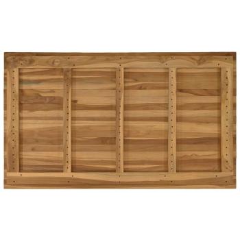 Tischplatte 120 x 70 x 3,5 cm Rechtwinklig Massives Teakholz