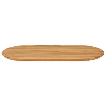 Tischplatte 110 x 55 x 3,5 cm Oval Massives Teakholz Natur