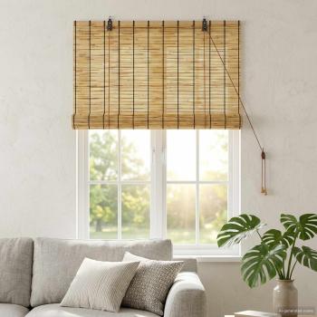 ARDEBO.de - Rollo Natur 60 x 160 cm Schilf