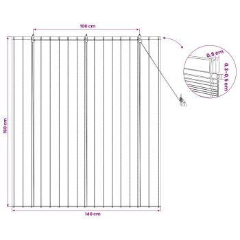 Rollo Natur 140 x 160 cm Schilf