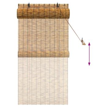 Rollo Braun 80 x 160 cm Schilf