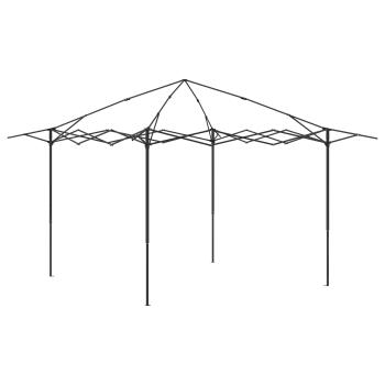 Gazebo mit 4 Seitenwänden 3,3 x 3,3 m Creme und Anthrazit