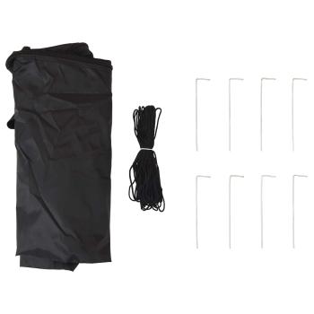 Gazebo mit 4 Seitenwänden 3,3 x 3,3 m Creme und Anthrazit