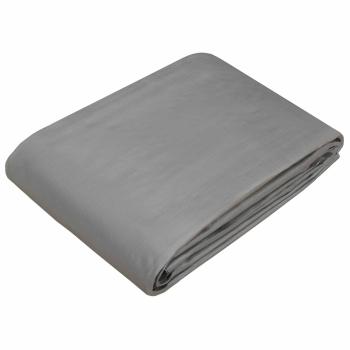 Plane mit Ösen Hellgrau 3 x 3 m 260 gsm PE