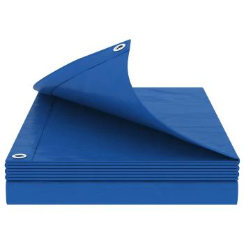 Plane mit Ösen Blau 3 x 5 m 260 gsm PE