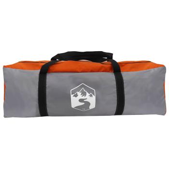 3 Personen Grau und Orange 185T Polyester mit PU-Beschichtung