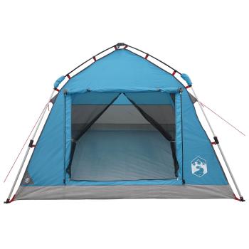 Schnellzelt wasserdicht 3 Personen Blau